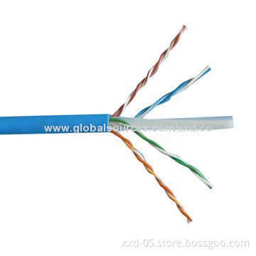 Solid pure copper 23AWG 0.57mm 1000ft Cat6 UTP network cable with fluke test
